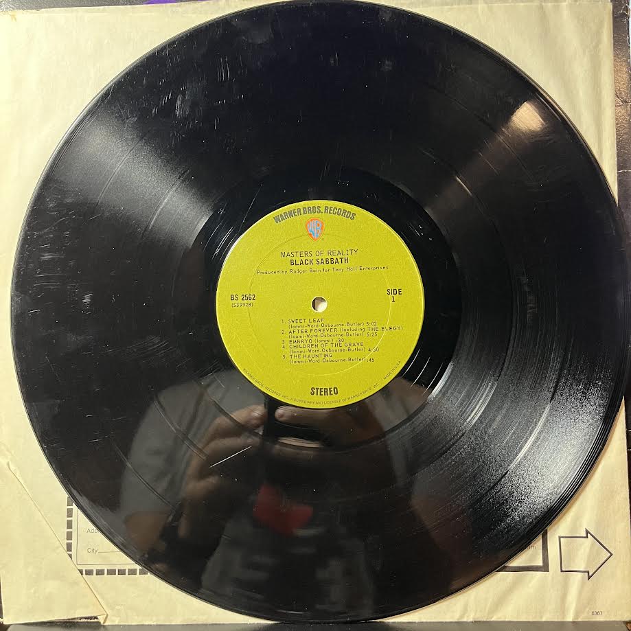 Black Sabbath - Master Of Reality (VINYL) | Good Plus (G+) Very Good (VG)