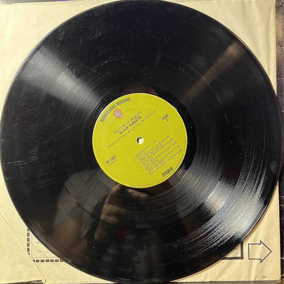 Black Sabbath - Master Of Reality (VINYL) | Good Plus (G+) Very Good (VG)