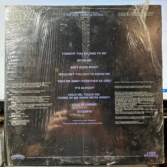 Kiss - Paul Stanley (VINYL & POSTER) | Near Mint- (NM-)