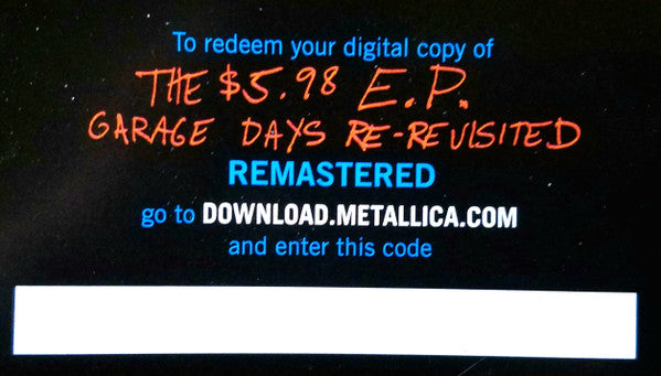 Metallica - The $5.98 E.P. - Garage Days Re-Revisited (TRANSLUCENT ORANGE VINYL) | Near Mint (NM or M-)