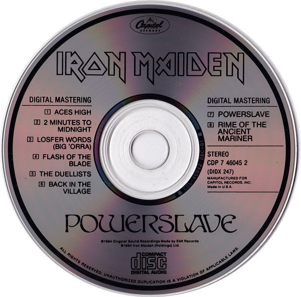 Iron Maiden - Powerslave (CD) | Near Mint (NM or M-)