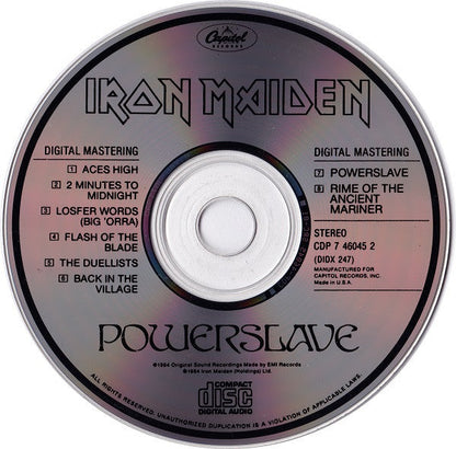 Iron Maiden - Powerslave (CD) | Near Mint (NM or M-)