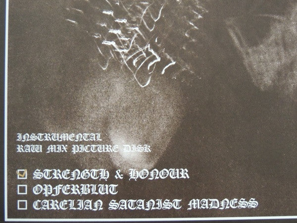 Strength & Honour (Instrumental Raw Mix) (VINYL) | Near Mint (NM) Near Mint (NM)