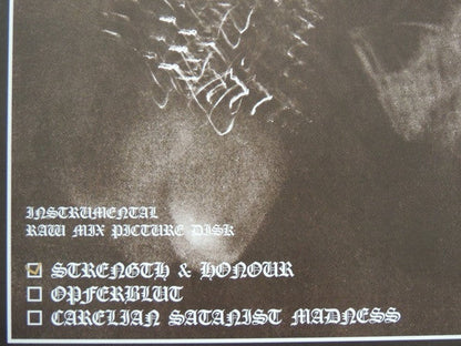 Strength & Honour (Instrumental Raw Mix) (VINYL) | Near Mint (NM) Near Mint (NM)