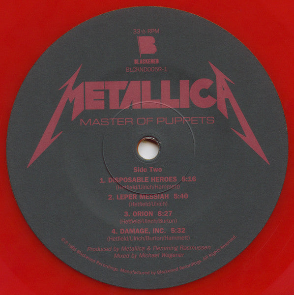 Metallica - Master Of Puppets (VINYL) | Near Mint (NM) Mint (M)