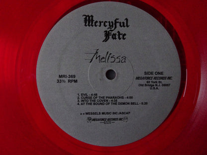 Mercyful Fate - Melissa October 1983 (RED VINYL) | Near Mint (NM or M-)