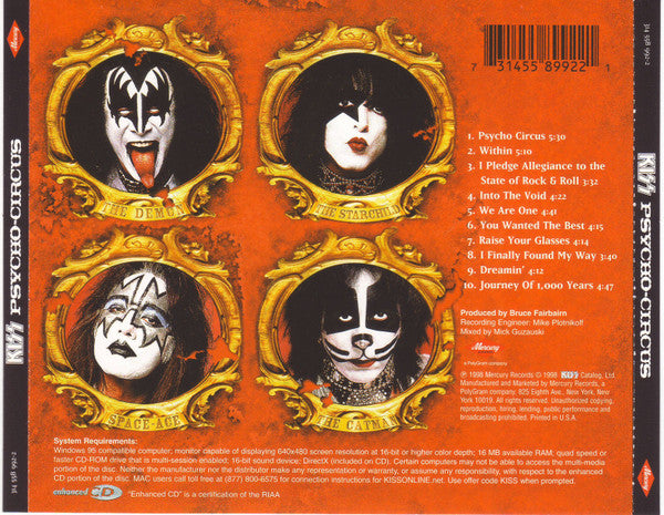 Kiss - Psycho-Circus (CD) | Near Mint (NM) Near Mint (NM)