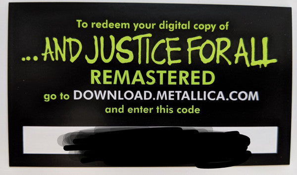 Metallica - ...And Justice For All (2x VINYL) | Near Mint (NM or M-)