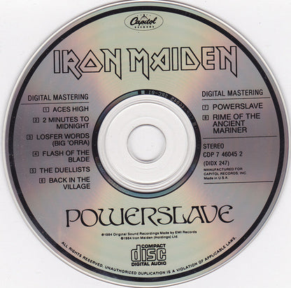 Iron Maiden - Powerslave (CD) | Near Mint (NM or M-)