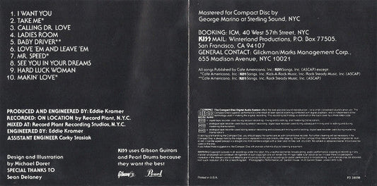 Kiss - Rock And Roll Over (CD) | Near Mint (NM) Near Mint (NM)