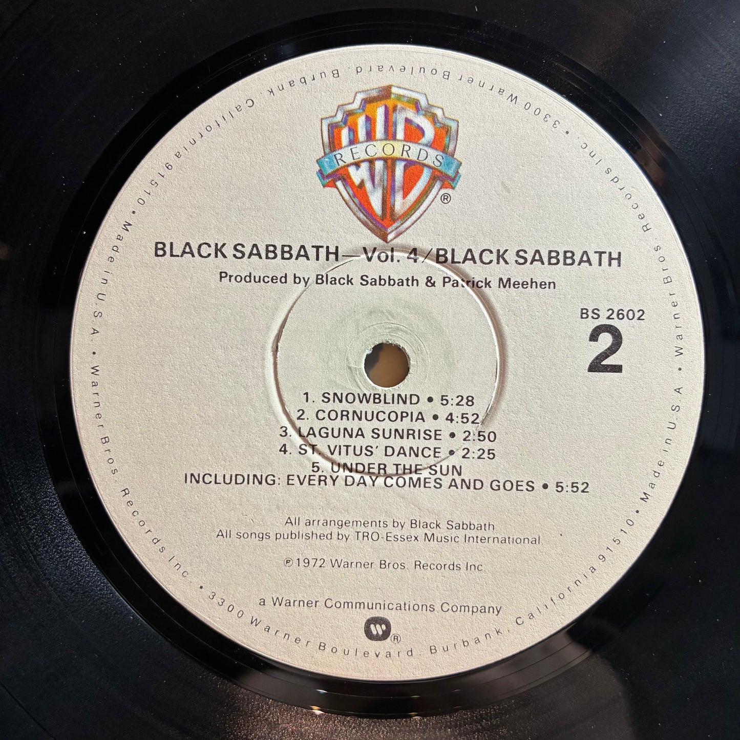 Black Sabbath - Black Sabbath Vol. 4 (VINYL) | Near Mint (NM or M-) Excellent (EX)