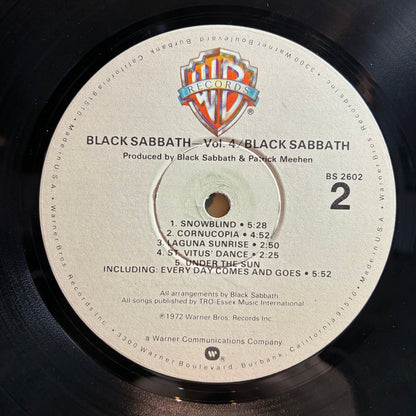 Black Sabbath - Black Sabbath Vol. 4 (VINYL) | Near Mint (NM or M-) Excellent (EX)