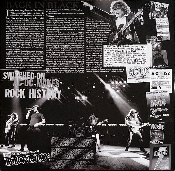 AC/DC - Back In Black (VINYL) | Near Mint (NM) Near Mint (NM)