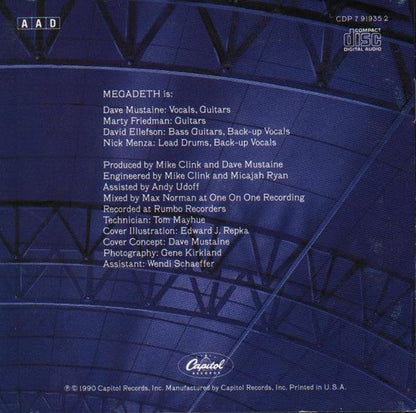 Megadeth - Rust In Peace (CD) | Near Mint (NM or M-)