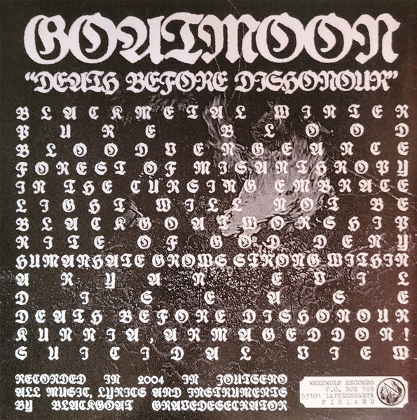 Goatmoon - Death Before Dishonour (VINYL) | Near Mint (NM or M-) Near Mint (NM)