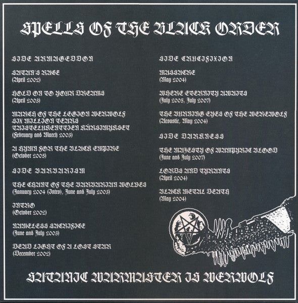 Satanic Warmaster - We Are The Worms That Crawl On The Broken Wings Of An Angel (A Compendium Of Past Crimes) (2xVINYL) | Near Mint (NM) Near Mint (NM)