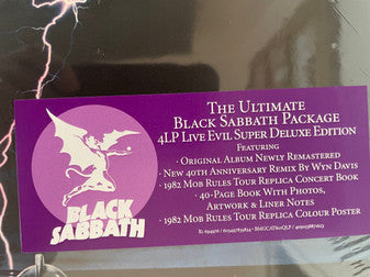 Black Sabbath - Live Evil Super Deluxe (BOX SET) | Near Mint (NM) Near Mint (NM)