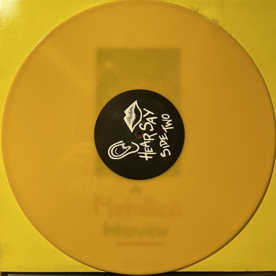 Metallica - Stand Up And Shout - A Metallica Interview ( YELLOW VINYL) | Near Mint (NM) Excellent+ (EX+)