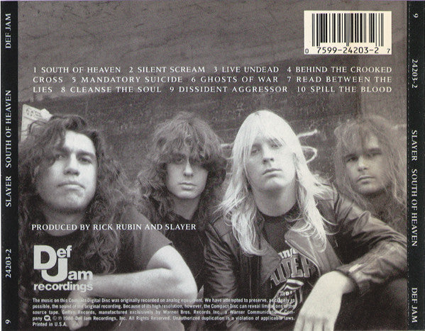 Slayer - South Of Heaven (CD) | Near Mint (NM or M-)