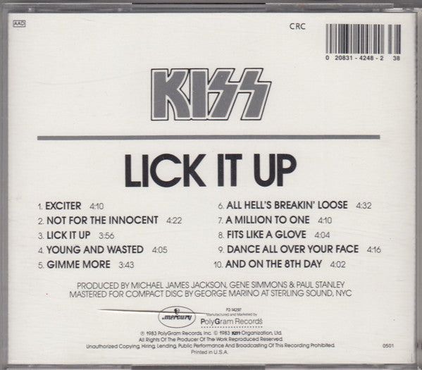 Kiss - Lick It Up (CD) | Near Mint (NM) Near Mint (NM)