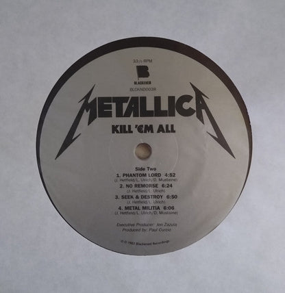 Metallica - Kill 'Em All (VINYL) | Near Mint (NM) Mint (M)