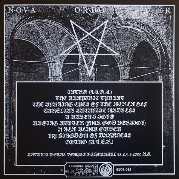 Satanic Warmaster - Nova Ordo Ater (VINYL) | Near Mint (NM) Near Mint (NM)
