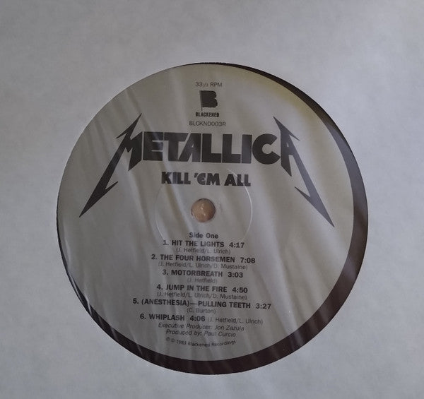 Metallica - Kill 'Em All (VINYL) | Near Mint (NM) Mint (M)