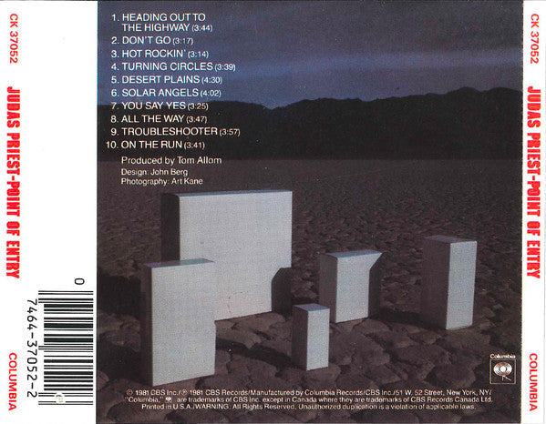 Judas Priest - Point Of Entry (CD) | Near Mint (NM or M-)