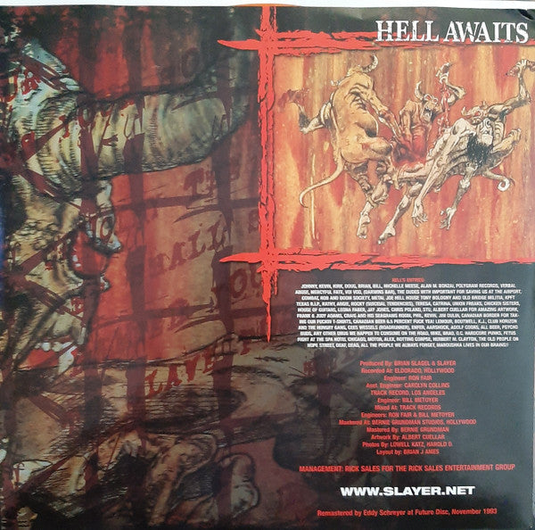 Slayer - Hell Awaits (VINYL) | Near Mint (NM) Near Mint (NM)