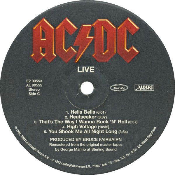 AC/DC - Live (2xVINYL) | Near Mint (NM or M-) Mint (M)