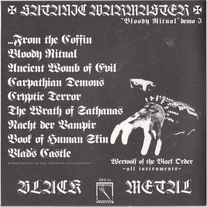 Satanic Warmaster - "Bloody Ritual" Demo I (7" VINYL) | Near Mint (NM) Near Mint (NM)