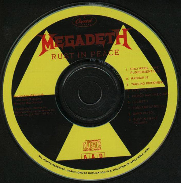 Megadeth - Rust In Peace (CD) | Near Mint (NM or M-)