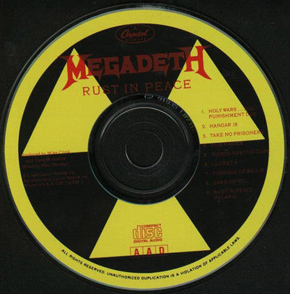 Megadeth - Rust In Peace (CD) | Near Mint (NM or M-)