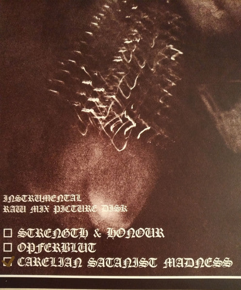 Satanic Warmaster - Carelian Satanist Madness (Instrumental Raw Mix) (vinyl) | Near Mint (NM) Near Mint (NM)