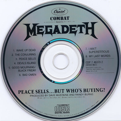 Megadeth - Peace Sells...But Who's Buying? (CD) | Near Mint (NM or M-)