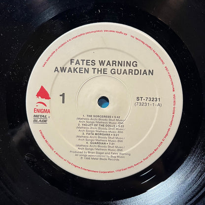 Fates Warning - Awaken The Guardian (VINYL) | Near Mint (NM or M-)