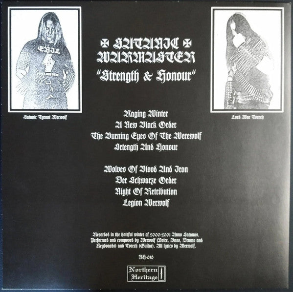 Satanic Warmaster - Strength & Honour (2xVINYL) | Near Mint (NM) Near Mint (NM)