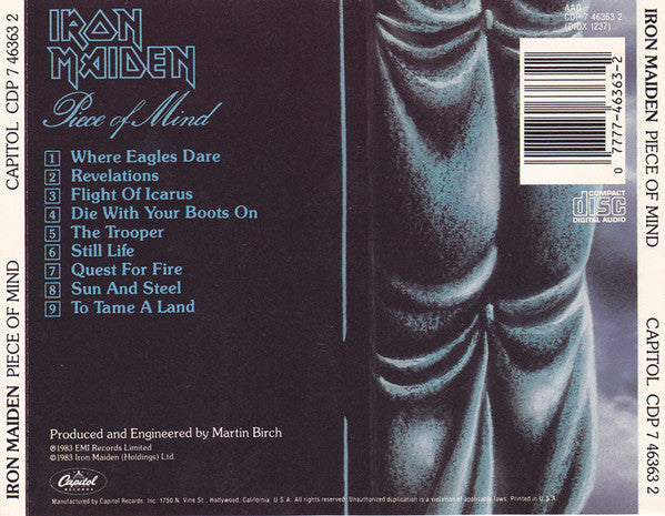 Iron Maiden - Piece Of Mind (CD) | Near Mint (NM or M-)
