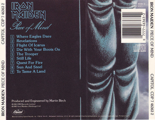 Iron Maiden - Piece Of Mind (CD) | Near Mint (NM or M-)