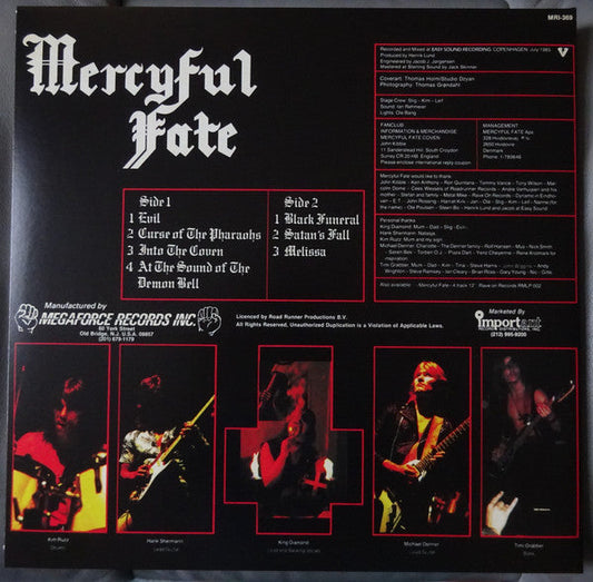 Mercyful Fate - Melissa October 1983 (RED VINYL) | Near Mint (NM or M-)