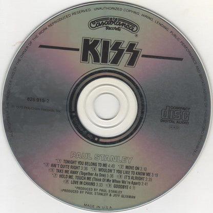 Kiss - Paul Stanley (CD) | Near Mint (NM) Near Mint (NM)