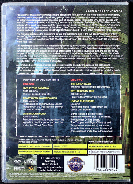 Iron Maiden - The History Of Iron Maiden Part 1: The Early Days (DVD) |