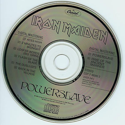 Iron Maiden - Powerslave (CD) | Near Mint (NM or M-)