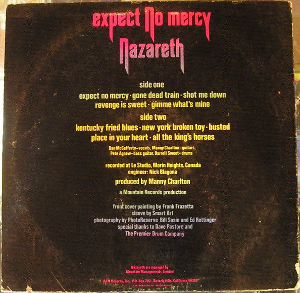 Nazareth (2) - Expect No Mercy (VINYL) | Near Mint (NM or M-) Excellent (EX)