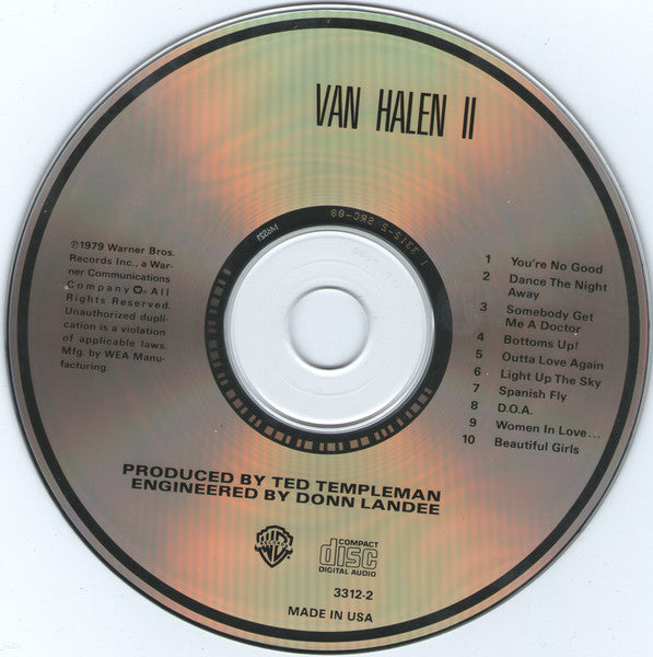 Van Halen - Van Halen II (CD) | Near Mint (NM) Near Mint (NM)