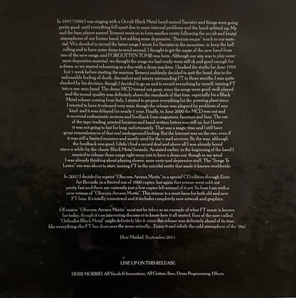 Obscura Arcana Mortis: The Demo Years (10" VINYL) | Near Mint (NM) Near Mint (NM)