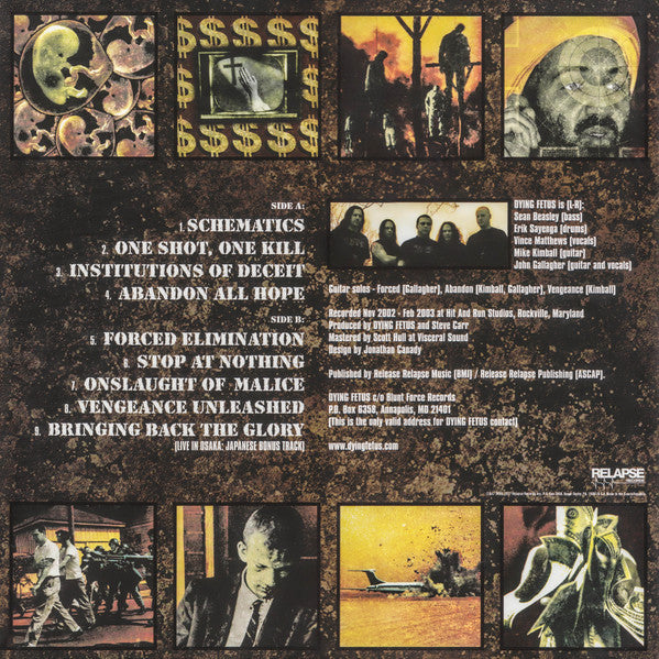 Dying Fetus - Stop At Nothing (VINYL) | Near Mint (NM) Near Mint (NM)