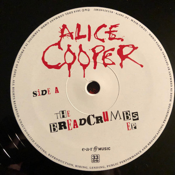 Alice Cooper (2) - The Breadcrumbs EP (10" VINYL) | Near Mint (NM or M-) Near Mint (NM)