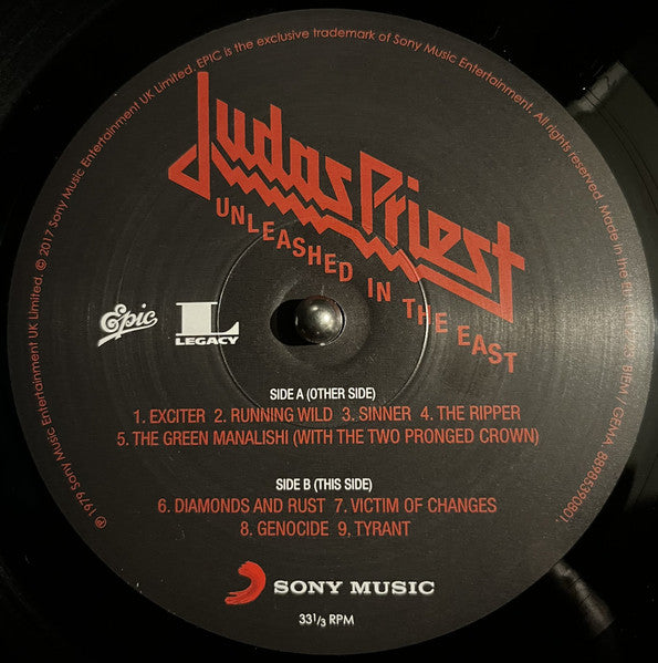 Judas Priest - Unleashed In The East (Live In Japan) (VINYL) | Near Mint (NM) Near Mint (NM)