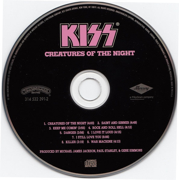 KISS - Creatures Of The Night (CD) | Near Mint (NM) Near Mint (NM)